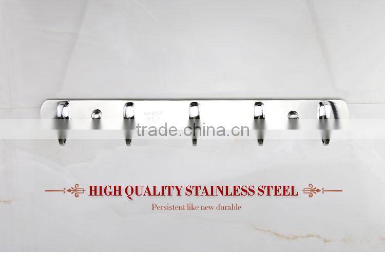 Wesda stainless steel bathroom display Hook bathroom accessory hangers 813