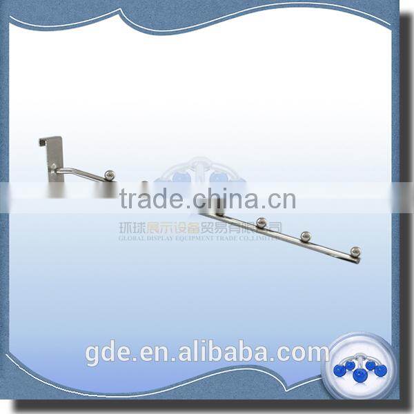 Metal chrome wire display hook for gridwall