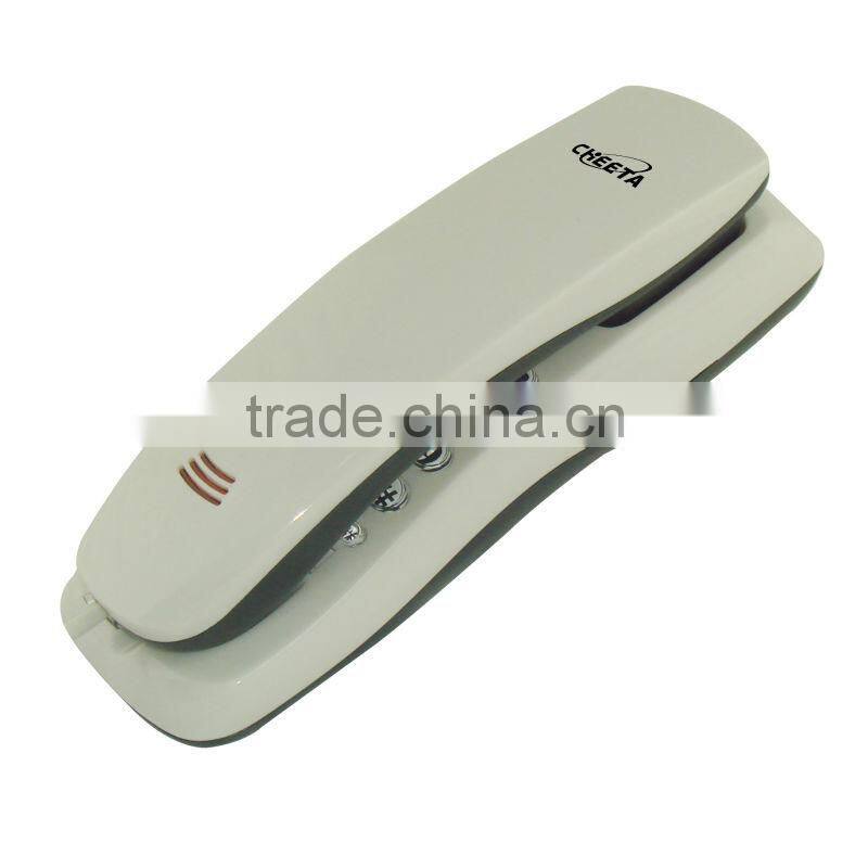 low price cheap corded slim telephone, wall mounted telephone, trim line telephone factory
