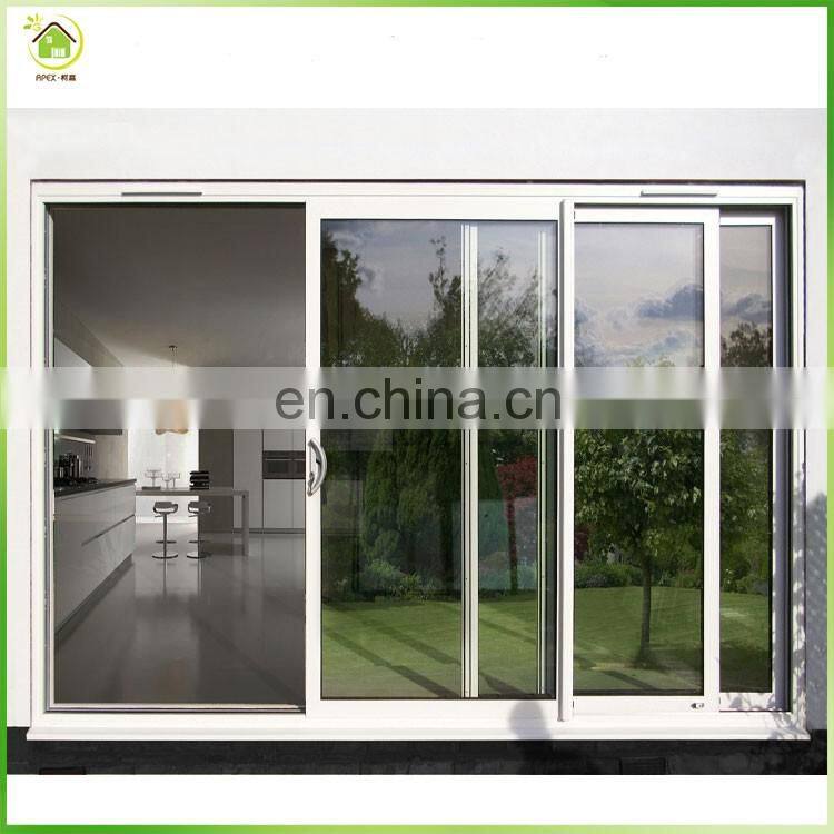 Simple design white aluminum frame front doors & sliding doors