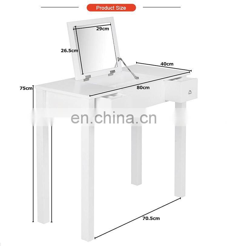 Luxury Dressing Table Stool Mirror Drawer Jewellery Cabinet Makeup Organiser