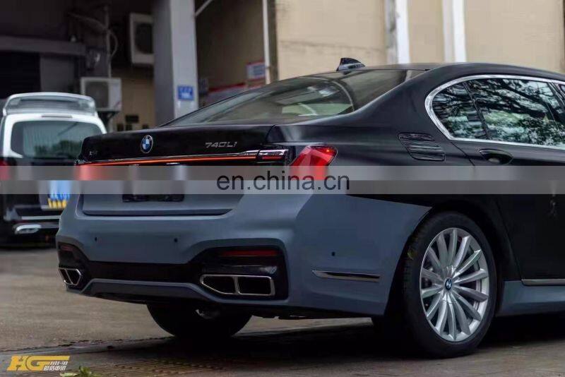 Runde PP Material For BMW 7 Series G11 G12 Old To New M Style Body Kit Front Rear Bumper Lip Side Skirt Fender Hood Headlight
