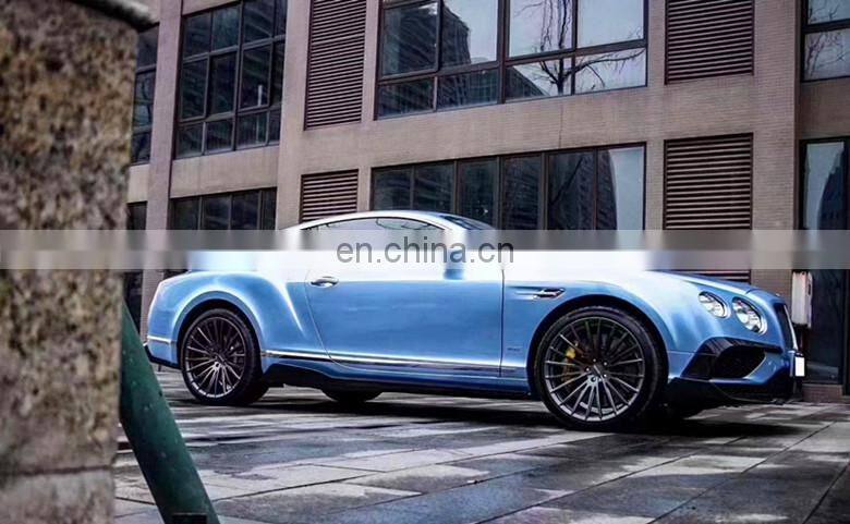 Runde Carbon Fiber Material For 15-17 Bentley Continental GT Modify ST Style Body Kit Front Lip Side Skirt Rear Lip Wind Knife