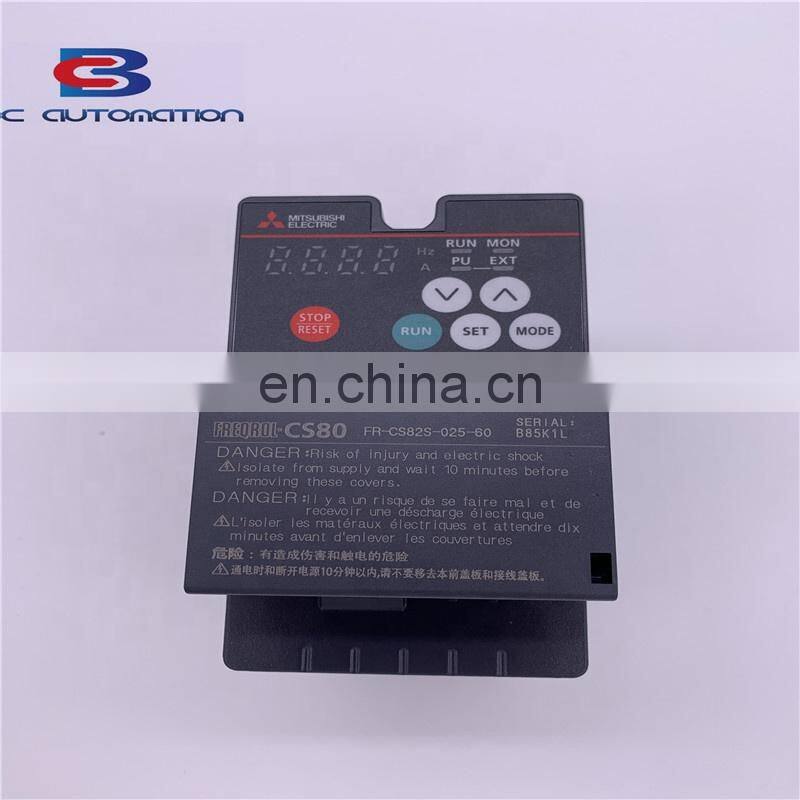 Chinese best price plc Mitsubishi electronic power inverter 380v FR-CS82S-025-60 plc controller