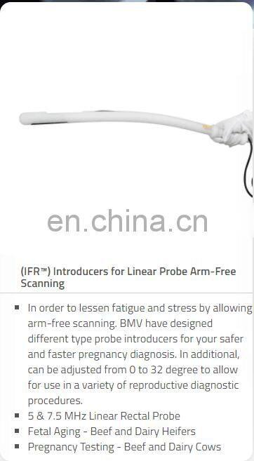 HC-A049-1 portable veterinary rectal probe ultrasound scanner introducers for linear probe arm-free scanning for cow use