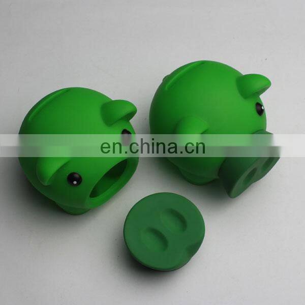 Cheap Unbreakable Wholesale Custom PVC Pig Shaped Money Saving Box Plastic Piggy Bank