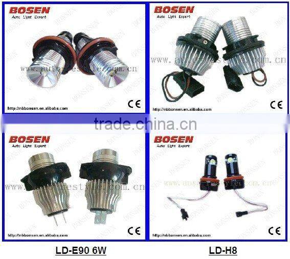 error free,error decoder inside 10w 4leds cree chip headlight H8 E92 error free angel eyes LED marker