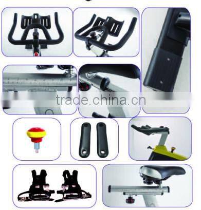 2015 New Design Commercial Spinning Bike SB5160 with alumunium handlebar post and saddle post