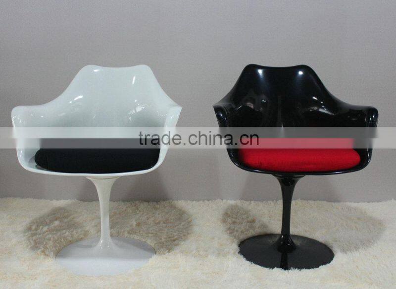 Commercial furniture ABS shell tulip arm chair bar chair