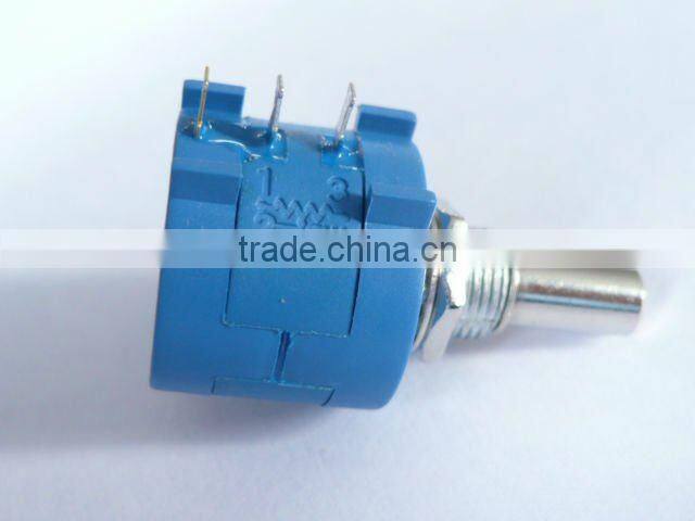 Copper Shaft Copper Bush Wirewound rotary Potentiometer 3590S