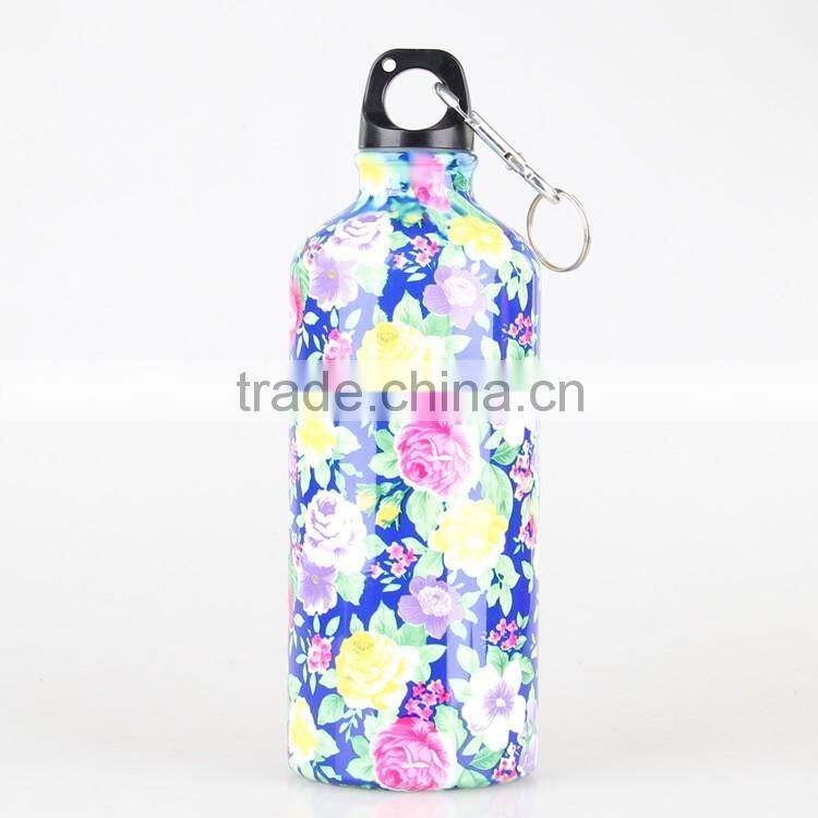 360 degree dye steam printing 500ml small mouth Aluminum water mug