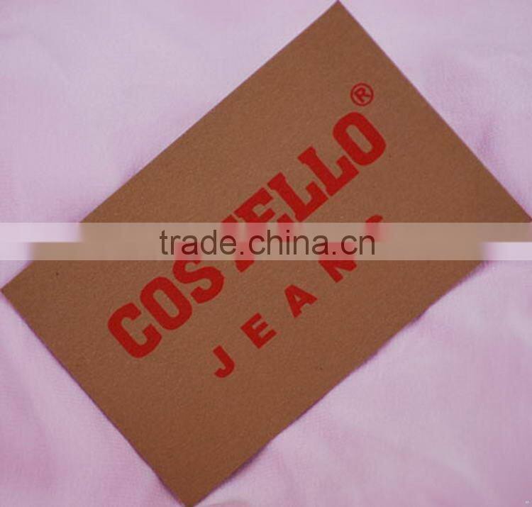 Cheaper professional blank custom leather patches