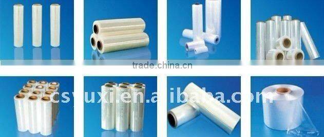 100% New material Clear PE Stretch Film for Warping(LLDPE)-YUXI