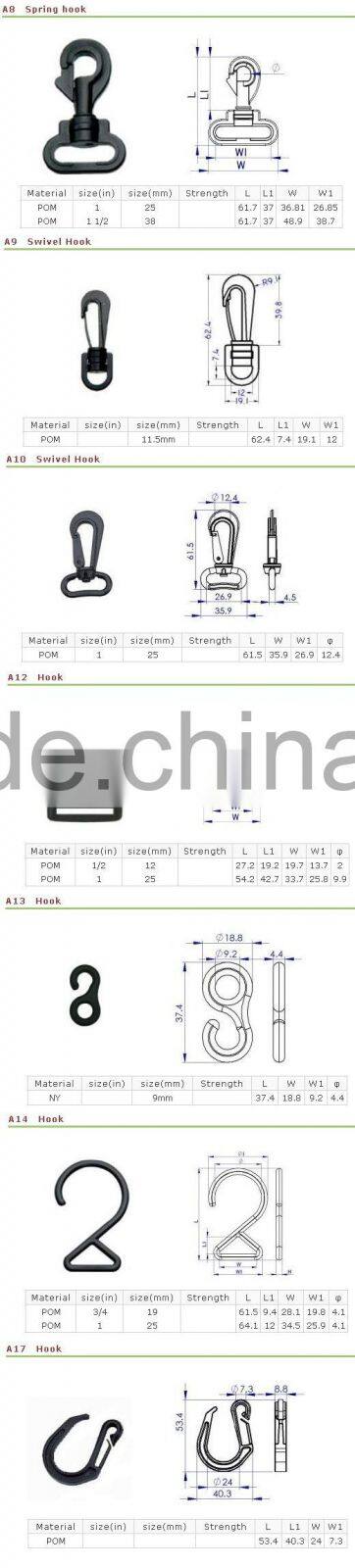 Plastic bag holder hook