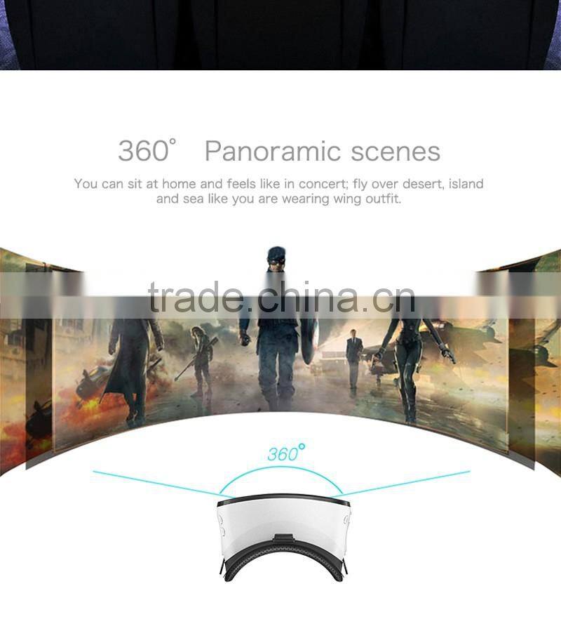 2016 latest virtual reality headset 3D VR box/ 3d video glasses player Google player CX-V3