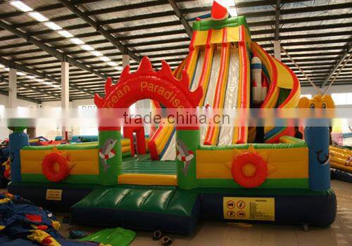 giant inflatable land slide for adult, winter slide for sale, commercial grade inflatable pvc slide