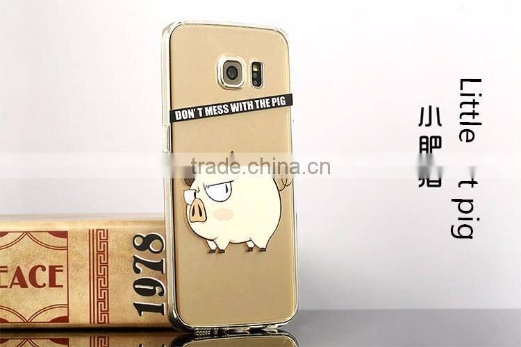Exquisite transparent painted silicone soft case for Samsung