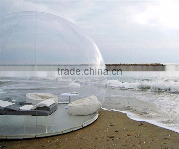 Camping Clear Inflatable Lawn Tent Round Transparent Outdoor Inflatable Tent