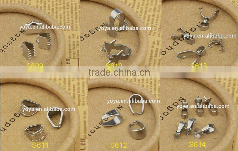 S612 stainless steel pendant clasp connector pendant bail