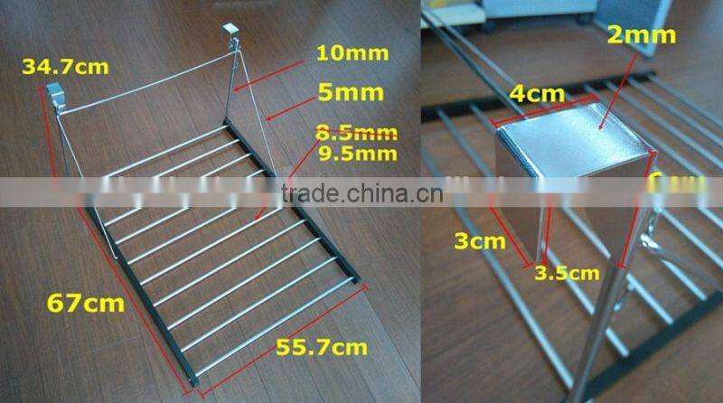 Garments Importers In Europe Folding Stainless Steel Overdoor Hanger For Towel