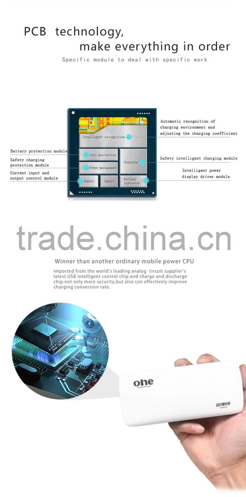 Universal 10000mah Backup External Battery Usb Power Bank Charger for Cell Phone 4s 5s