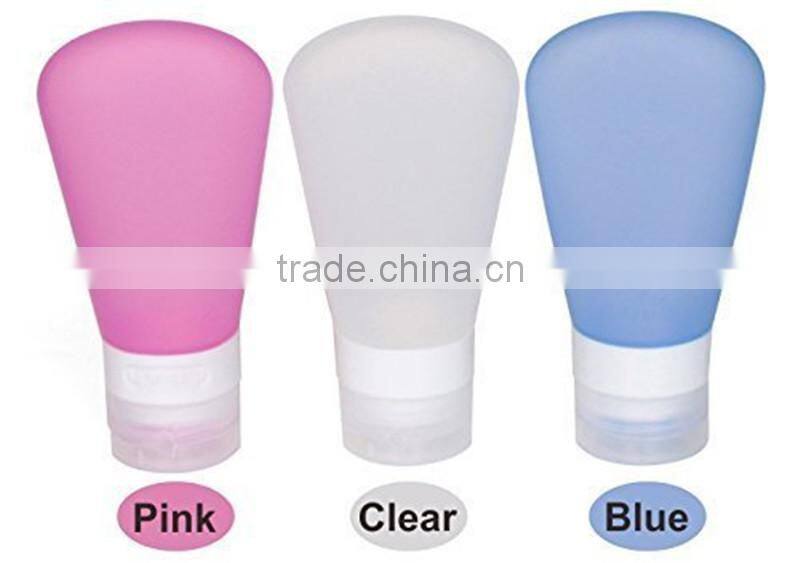 smal silicone travel empty cosmetic bottle