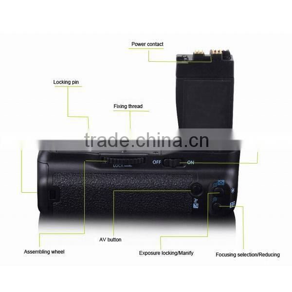 Commlite camera battery grip for Canon 550D/600D/650D Rebel T2i/T3i DSLR Camera