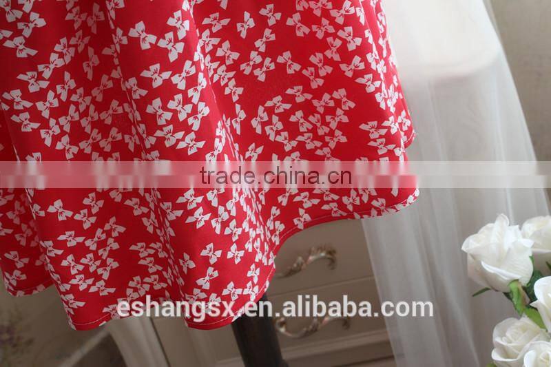 Ladies cotton printed sexy tight mini skirt