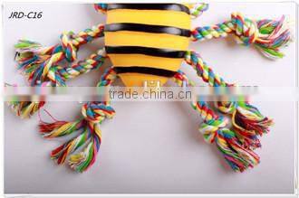 new design honey bee animal shape rubber pet toy for dog