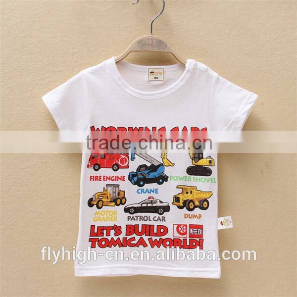 round neck kids t shirt custom cotton t shirt children