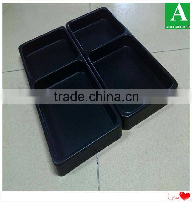 Custom meal tray 2/4 compartments PS plastic food trays