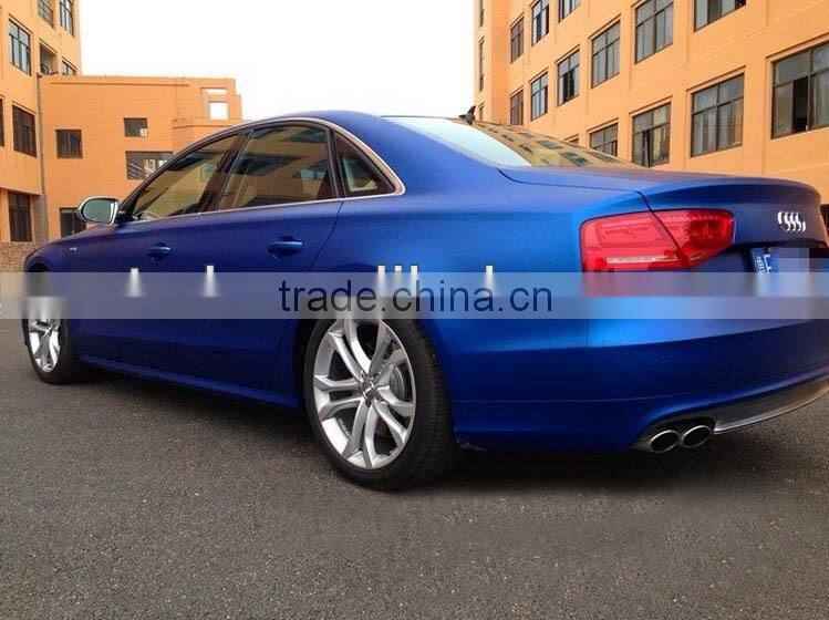 Newest Product ! Gold Matte chrome metallic car wrap vinyl film with air bubble size:1.52*20m