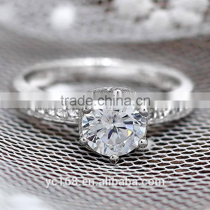 2016 Fashion Jewelry Type 925 Sterling Silver Wedding Rings Jewelry From India