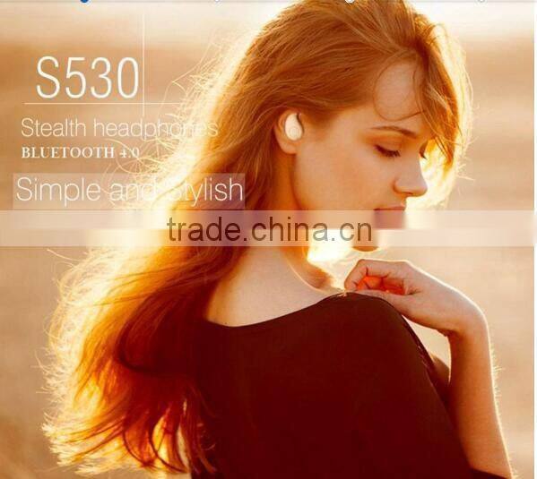 Mini Style Bluetooth Earphone Wireless S530 In Ear Bluetooth Headsets