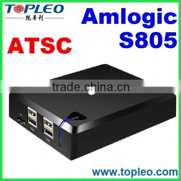 2016 New model Amlogic KI S805 + ATSC TV Box Quad Core TOPLEO TV Box