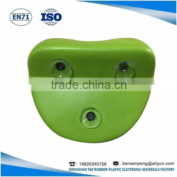 heart shaped bath pillow with suction cup