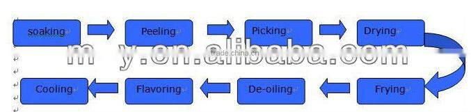 industrial peanut frying production line