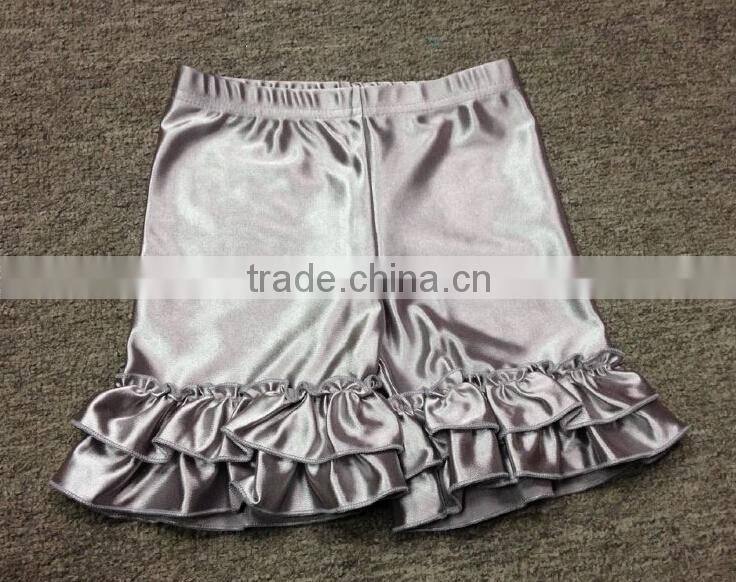 Persnickety 2015 Adorable Baby tank top with shinny ruffle Short Sets boutique cotton ruffle short