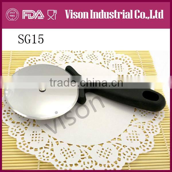 Hot selling red handle pizza wheel pizza knife (SG39)