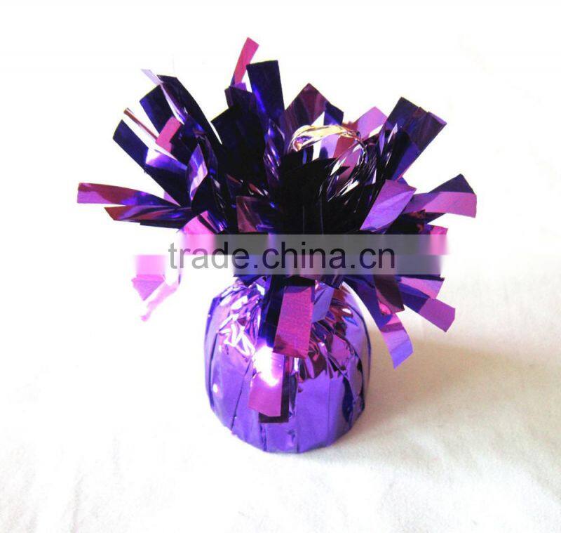 Tinsel balloon weight