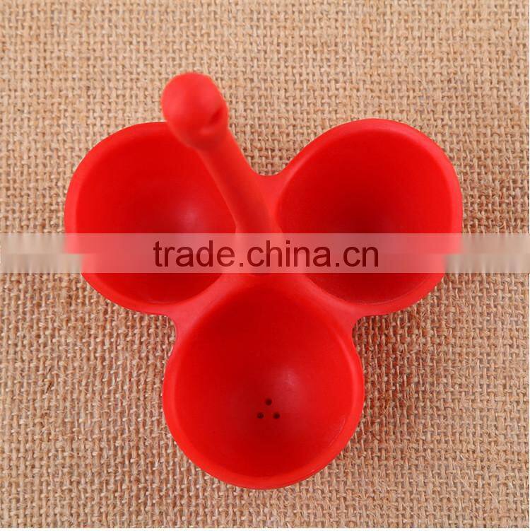 High temperature resistant silicone boiled egg tray Steamed egg silicon mold frame
