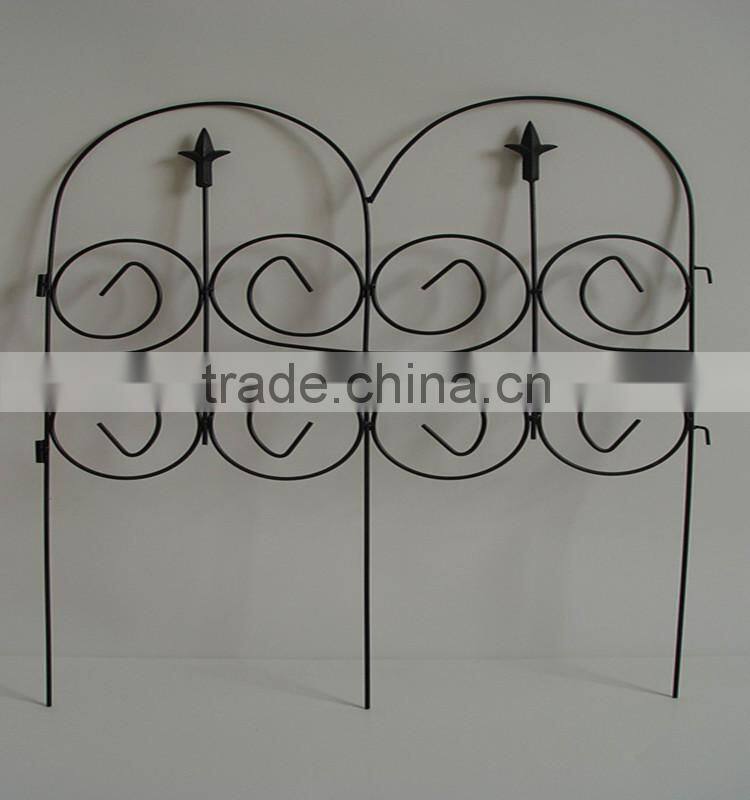 decorative iron garden fence