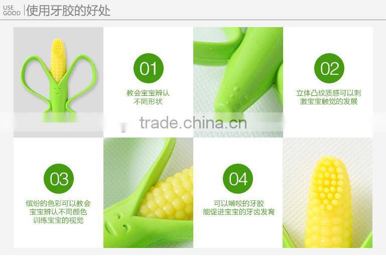 Wholesale Food Grade Custom silicone baby toothbrush teether