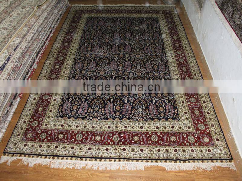 kilim blooming classic silk carpet handmade silk rug in factory