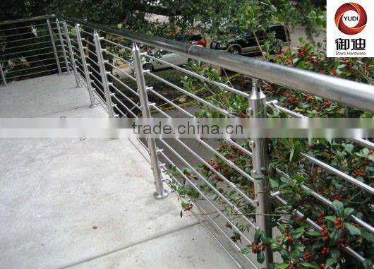 SUS304/316 terrace or deck stainless steel cable handrail