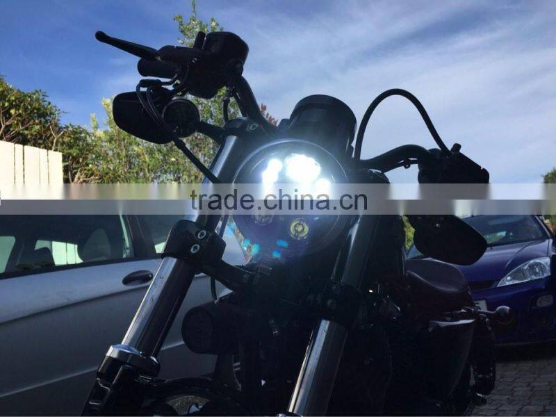 For Harley Dyna , Sporter And Triumph Rocket III 5 3/4" Daymaker Harley Headlights 5.75 Inch