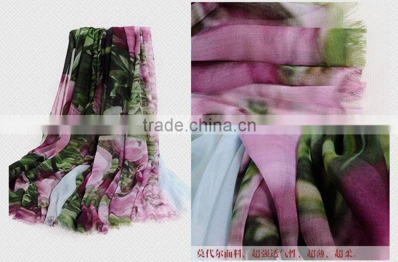 Women's Fashion Scarf Digital Printed Long Modal scarf