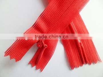 3# nylon invisible zipper lace tape zipper close end zipper with water drop slider women dree zipper