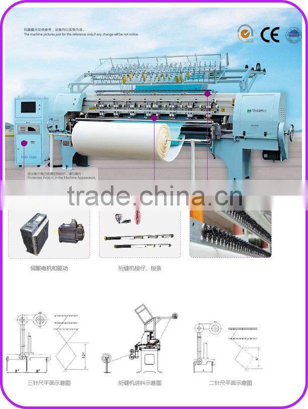 high quality YIBODA bed sheet making computer embroidery machine