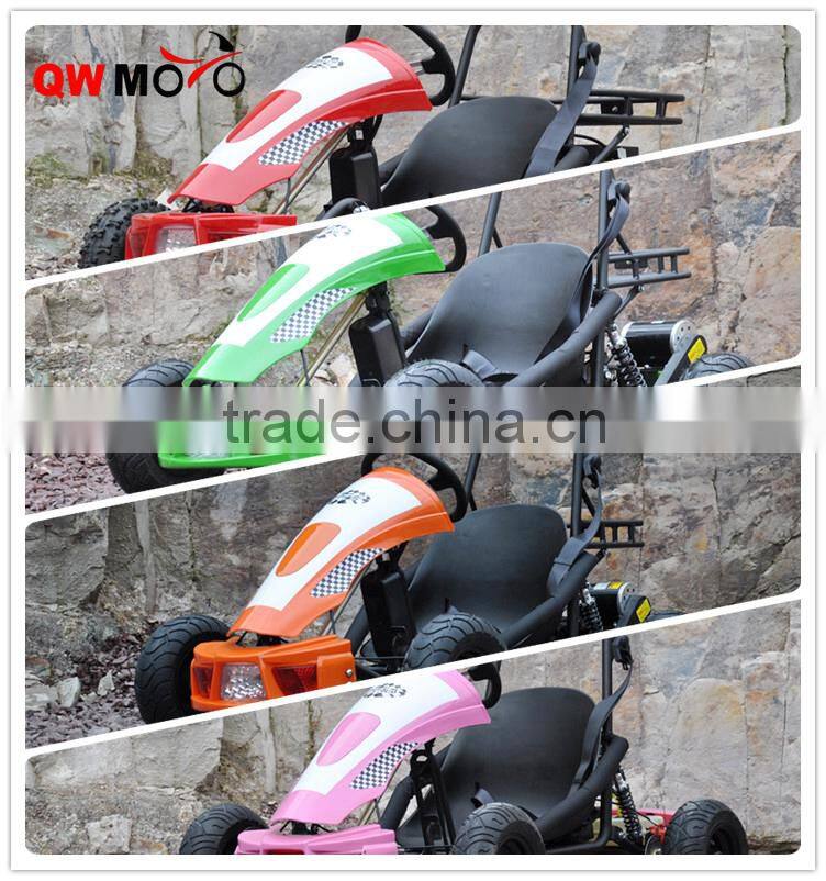 New cheap 2015 Electric Mini Racing Go Kart for Kids with 500W Brushless Motor for sale